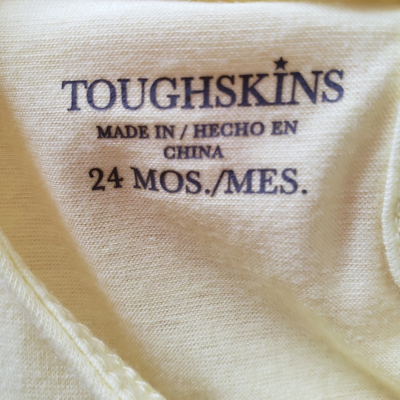 NWOT 24 Months Toughskins Yellow Cat Tulle Dress w/Panties Cap Sleeve Bodice - Picture 6 of 6